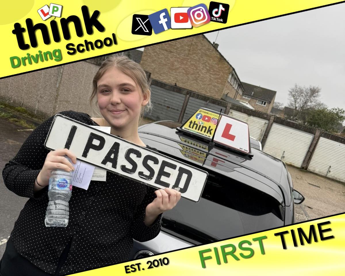 Passed with think driving school January 2026 and left this 5 star review
