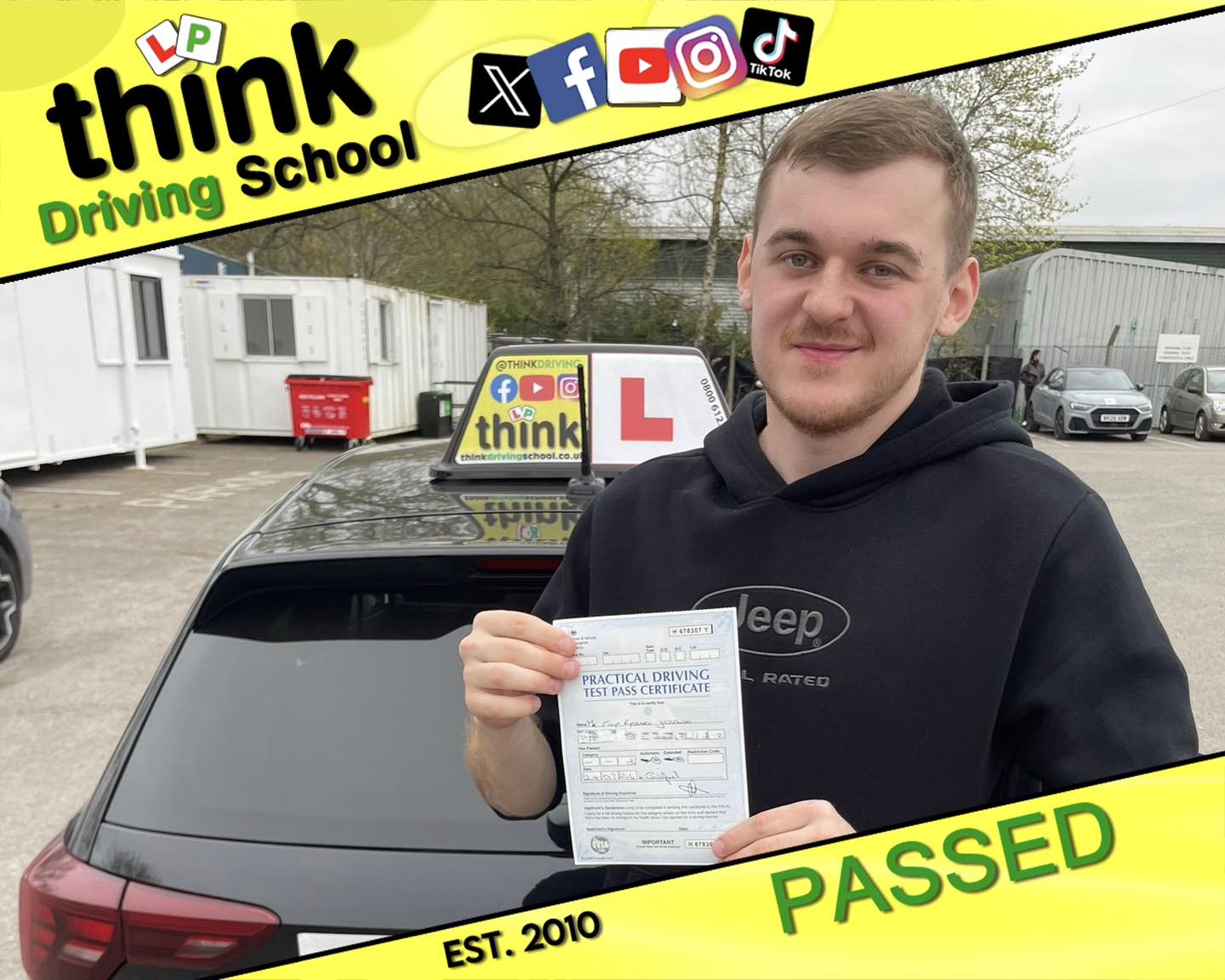 Passed with think driving school March 2026 and left this 5 star review