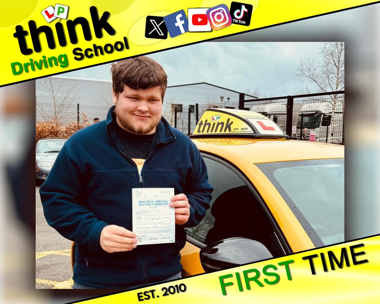 Passed with think driving school March 2026 and left this 5 star review