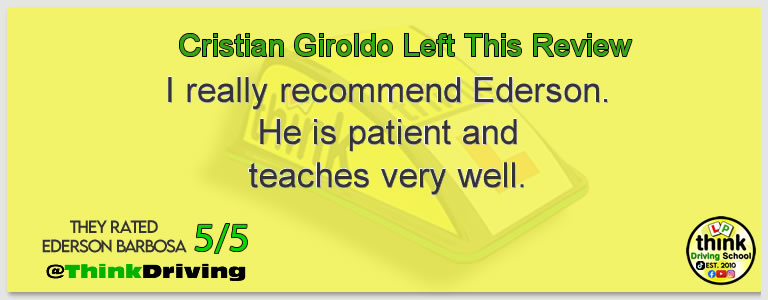 Passed with think driving school March 2026 and left this 5 star review