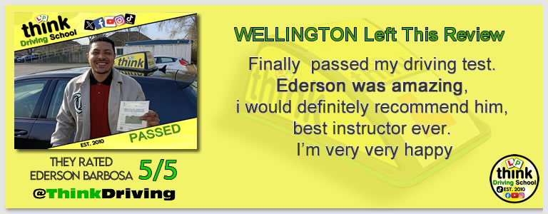 Passed with think driving school March 2026 and left this 5 star review