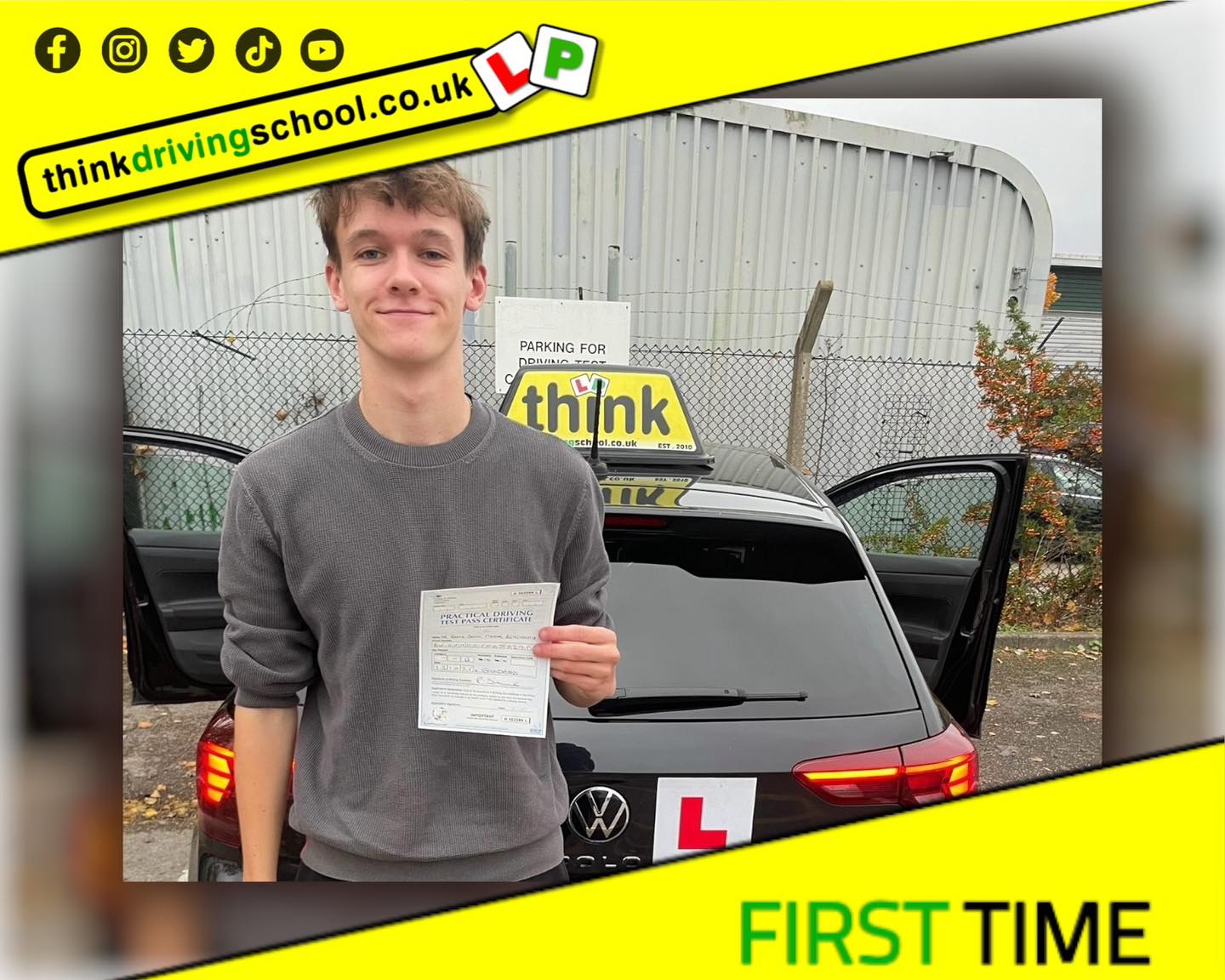Driving School Godalming  Passed with think driving school October 2025 and left this 5 star review