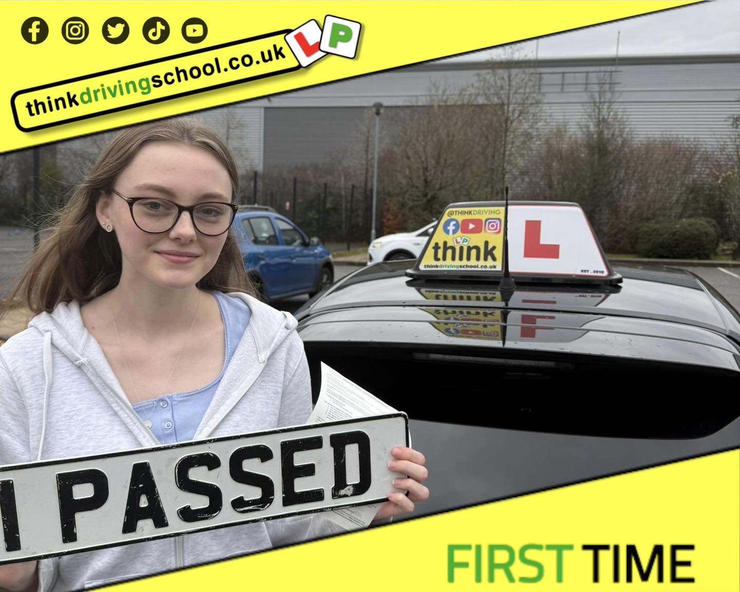 Passed with think driving school December 2025 and left this 5 star review