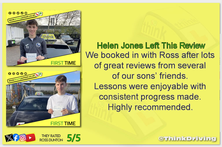 Driving School Godalming Passed with think driving school December 2025 and left this 5 star review
