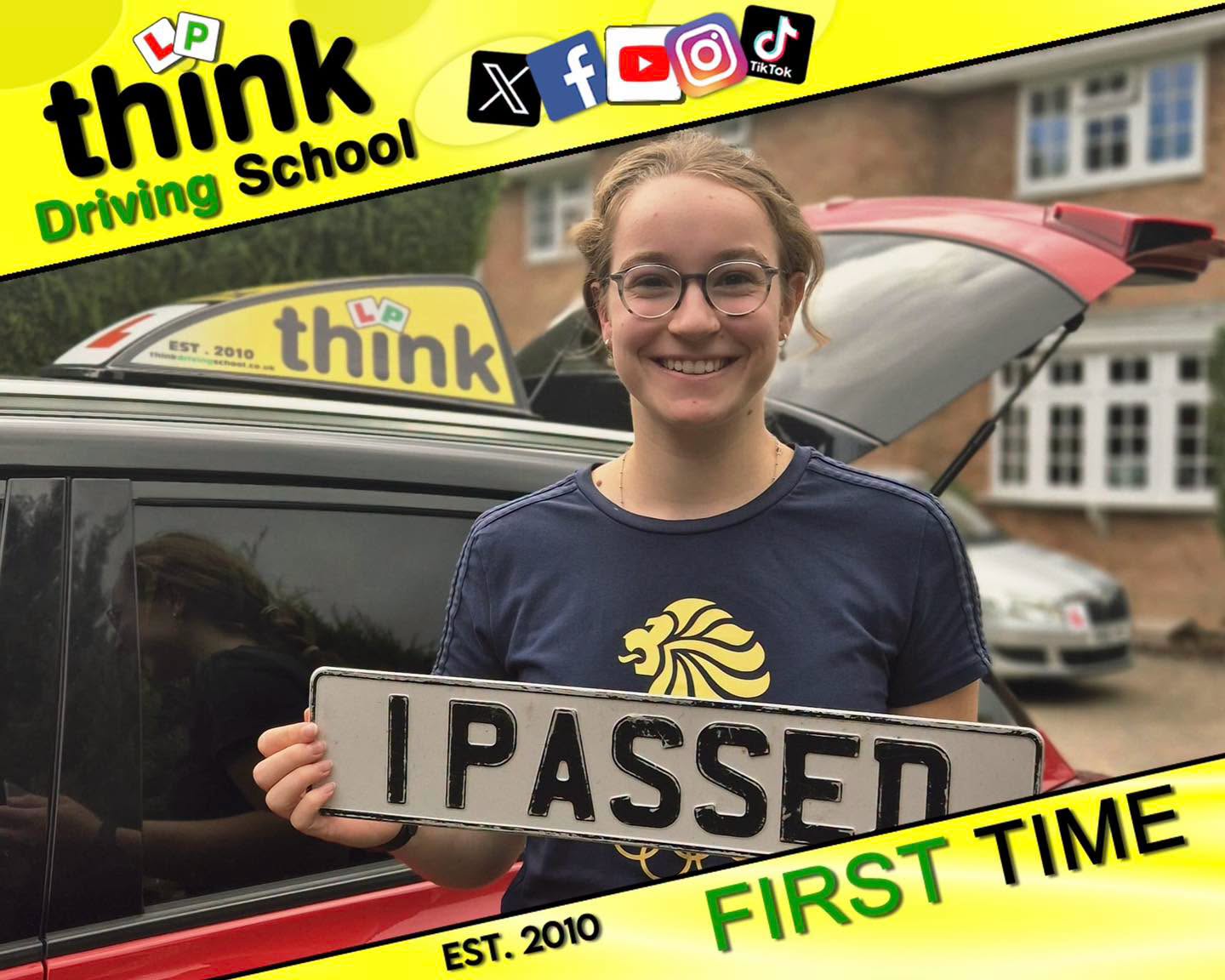 Driving School Farnborough Passed with think driving school September 2026 and left this 5 star review