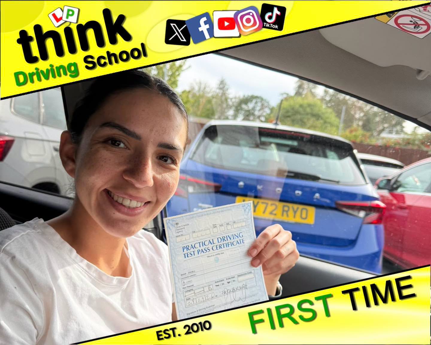 Driving School Farnborough Passed with think driving school September 2026 and left this 5 star review