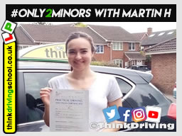 Libby left this awesome review after she passed after drivng lessons in farnborough with martin hurley