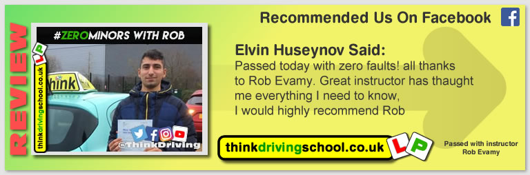 passed with rob evamy from bordon driving school