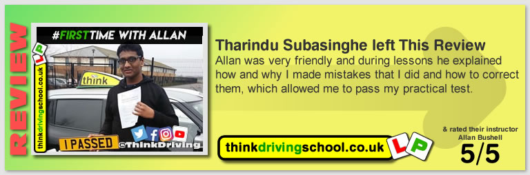Harry Parsonage Wrote this awesome review of allan bushell driving instructor from Sandhurst & Camberley 