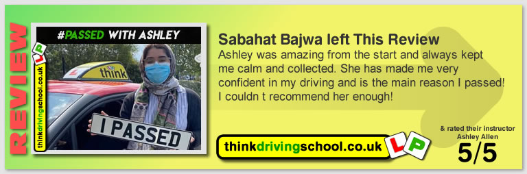 Passed with think driving school During Covid-19 2020 and left this 5 star review