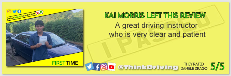 driving lessons Guildford Daniele Drago think driving school