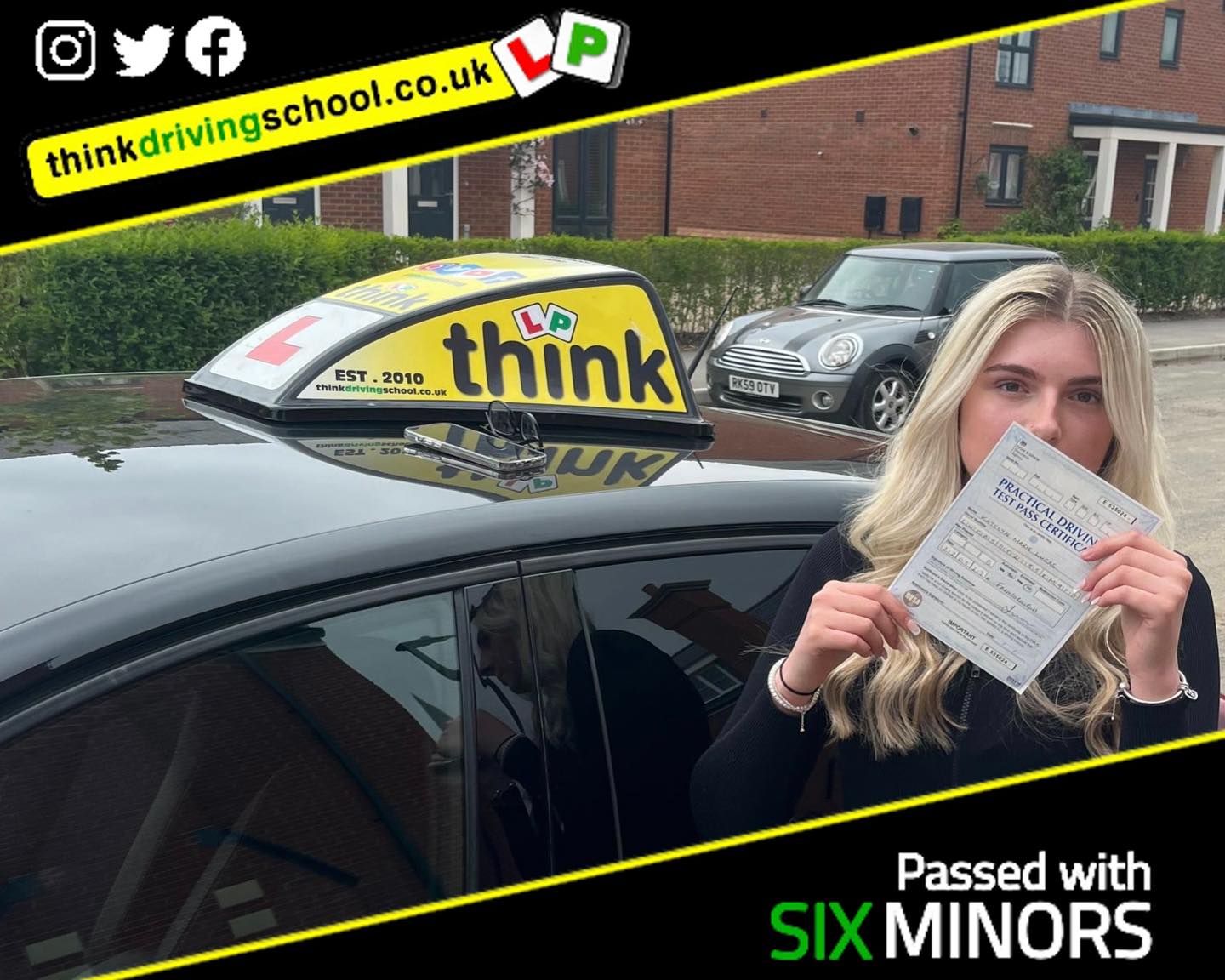 Alexandria passed with driving instructor Natalie Flaum ADI and left this awesome review of think driving school 