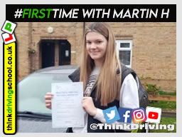 Libby left this awesome review after she passed after drivng lessons in farnborough with martin hurley