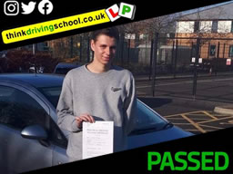Passed with think driving school November 2021 and left this 5 star review
