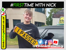 Alexandria passed with driving instructor Nick Donne ADI and left this awesome review of think driving school 
