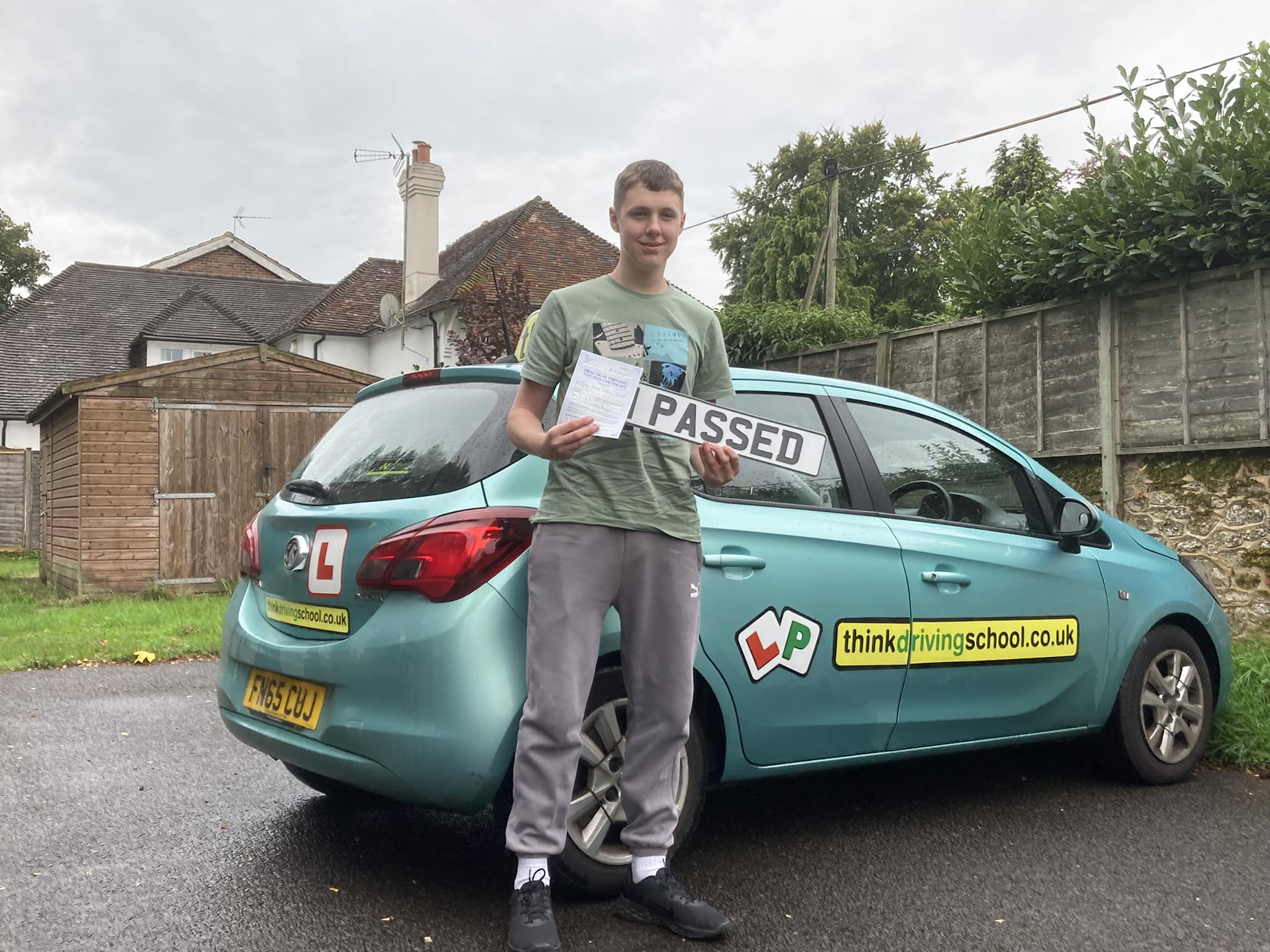 Passed with think driving school September 2022 and left this 5 star review