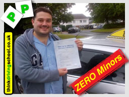 Amy from Bracknell passed with think driving school with ZERO minors 