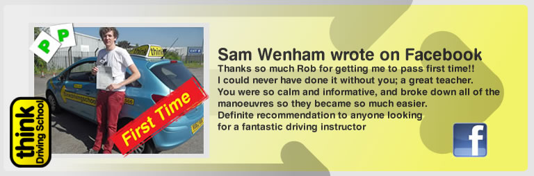 Sam wenham Passed with think drivnig school and left this awsome review of robert evamy