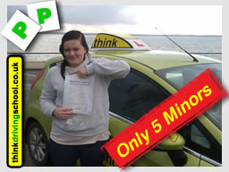 WELL DONE Michaela from Gosport who passed today with Lee @ www.thinkdrivingschool.co.uk & only 5 minors