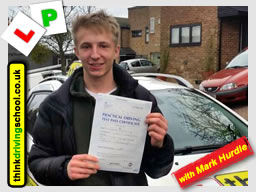  Passed with driving instructor Mark Hurdle from Four MArks