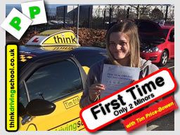 Passed with think driving school in February 2016