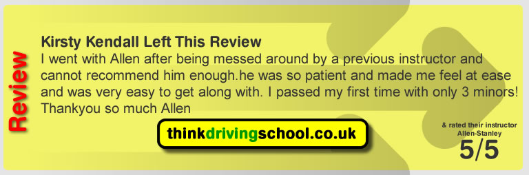 Passed with think driving school in September 2015