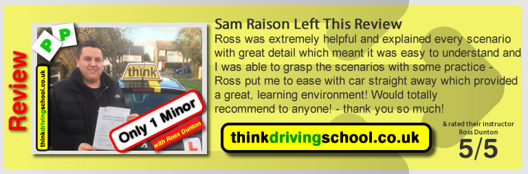 Elaahe Farsimadan passed with ross dunton from guildford driving school after doing an intensive driving course